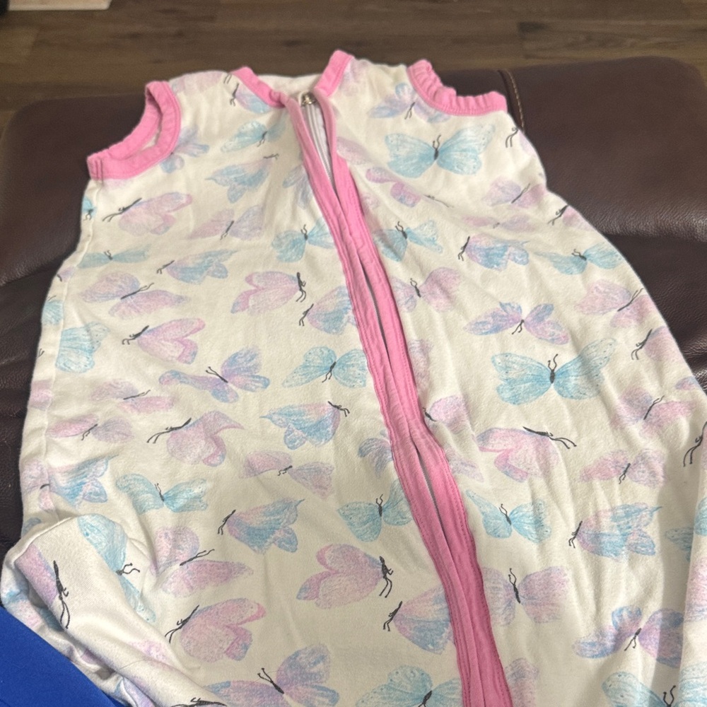 Butterfly Dreams Kids Sleep Sack - Pink and Blue
